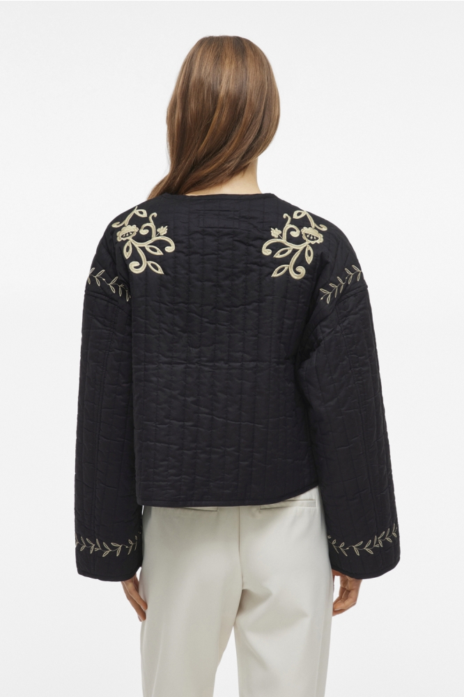 VISKY L/S EMBROIDERED JACKET/BFS 14104871 BLACK BEAUTY/BIRCH EMBR